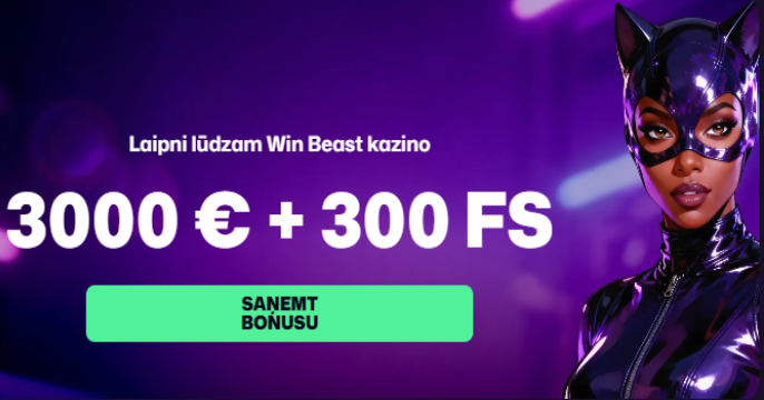 WinBeast Welcome kazino bonuss Latvijai